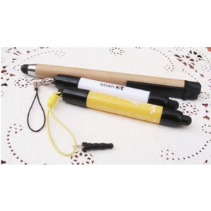 Touchndrag 친환경 종이 지관 정전식 터치펜 + 스트랩형 볼펜 겸용 정전식 터치펜(Eco friendly capacitive pen + Strap ball point touch pen)